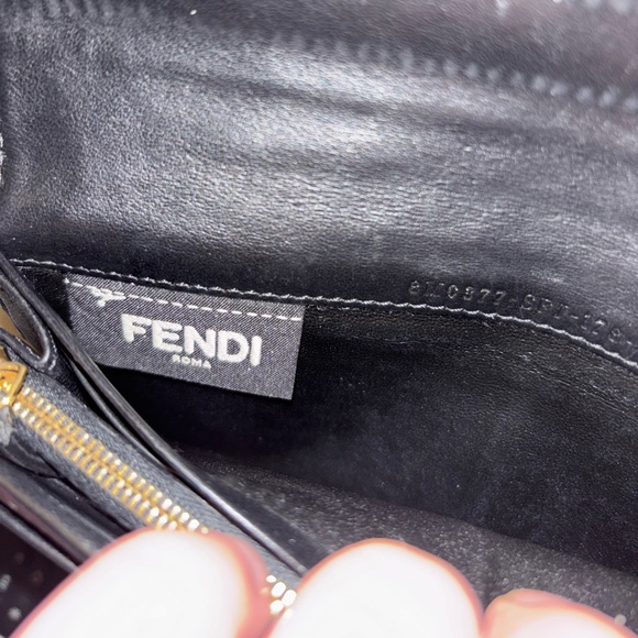 FENDI Peekaboo Leather Continental Wallet with Gold-Tone Chain - Picture 10 of 17